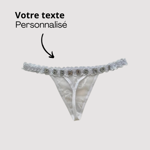 String dentelle personnalisé